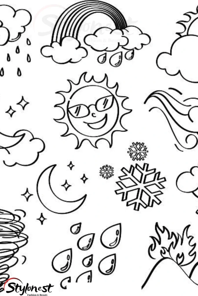 Top 5 Cute Sketch Ideas for Your Bullet Journal 5 Cute Weather Icons