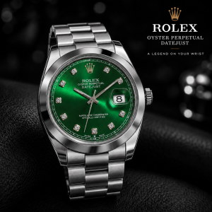 Luxury Men's Stainless Steel Watch | Rolex Design Waterproof Quartz Analog Wrist Watch with Stylish Box