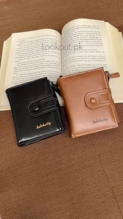 Buffalo leather wallet for men price in Pakistan - slim trifold card holder