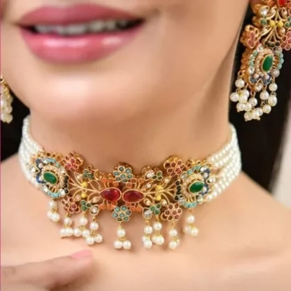 All Season Traditional Bridal Jewellery for Women (chokkar necklace set)