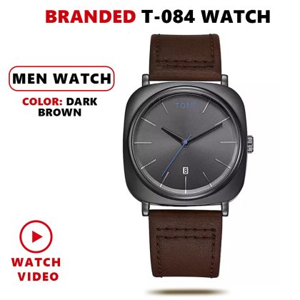 TOMI Watch for Men Leather Strap Quartz โ Business Casual, T084