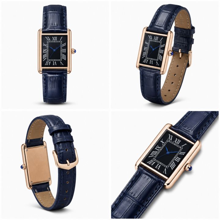 Elegant Vintage Rectangular Quartz Wrist Watch for Men - Image 3